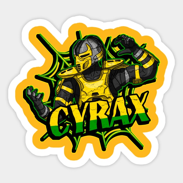 Cyrax Mortal Kombat Sticker by Brom Store